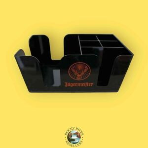 Jägermeister Napkin/Straw Caddy | Jager | Orange Deer Logo | Plastic | New | RRR